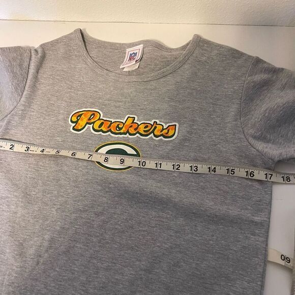 Vintage Green Bay Packers Hawaiian Print T-Shirt Size Large - Picture 8 of 8
